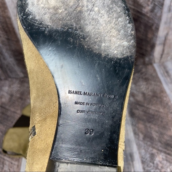 Isabel Marant Etoile Taupe Suede Booties - Picture 5 of 11